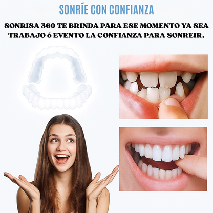 Carillas Dentales Instantáneas Sonrisa 360™ Sin dentista.